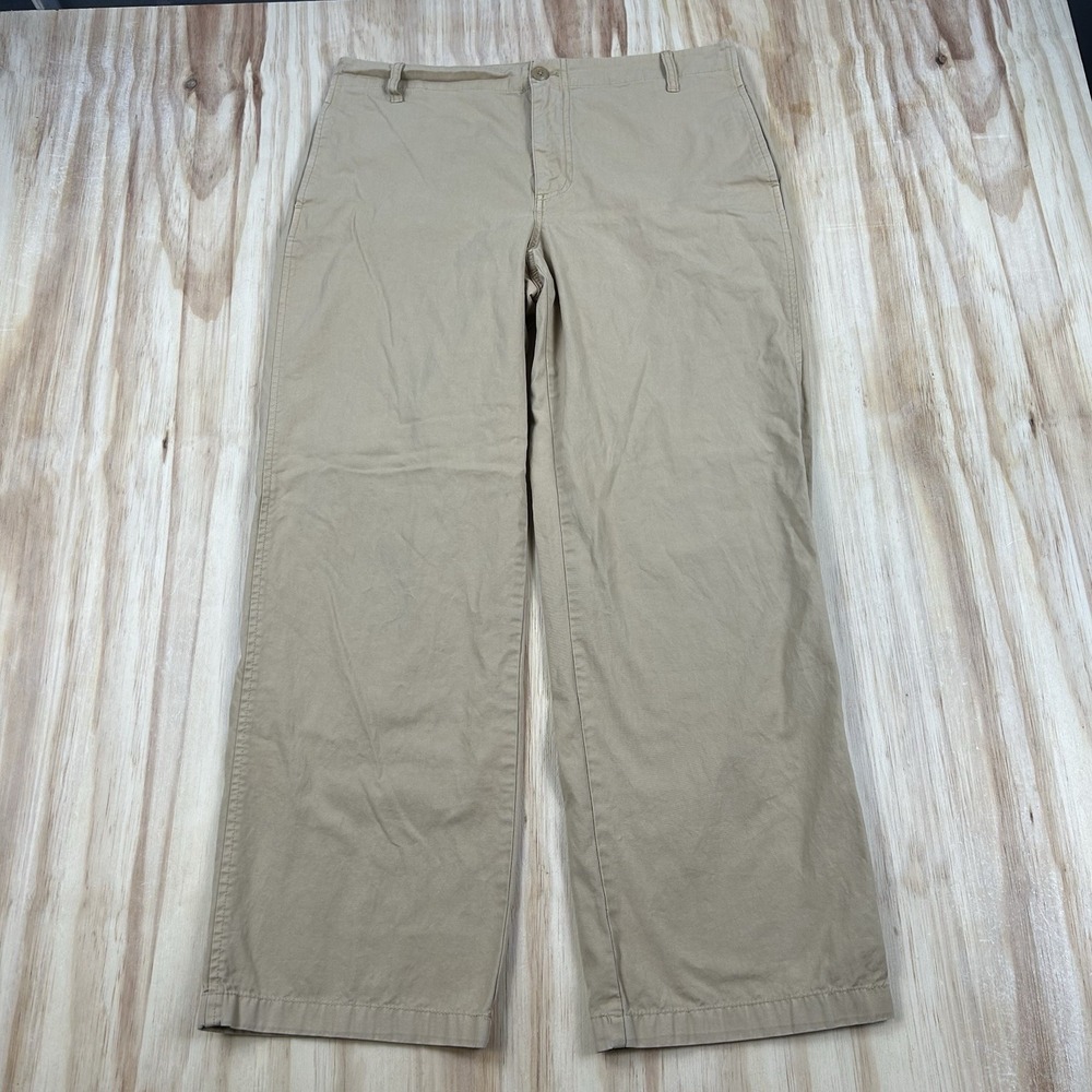 J.Crew Women's Boy Chino Size 30 Beige Tan Khaki Baggy Relaxed Preppy Pants